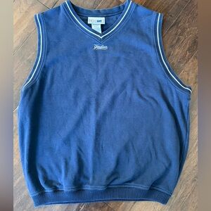 VTG Y2K YANKEES ADIDAS EMBROIDERED COLORBLOCK VEST PULLOVER MENS LARGE
